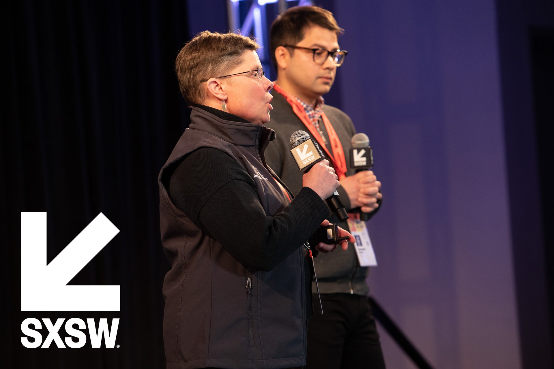 Chief Education Officer Leigh Peake shares the LabVenture experience with an audience at South by Southwest Learn By Design competition in Austin, Texas.